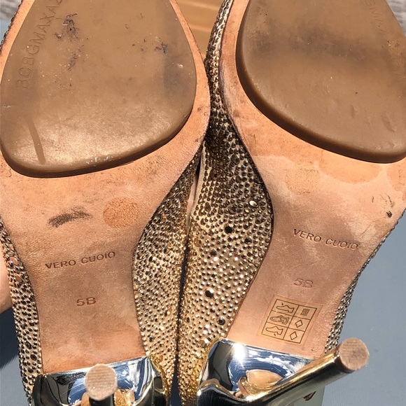 BCBG Stiletto Crystal stud pumps shoes gorgeous 35 5 - Picture 4 of 4